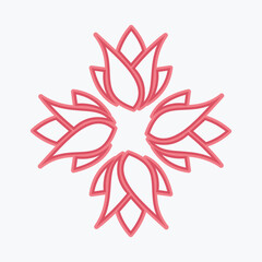 Make a Professional Flower Logo Vector Art