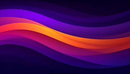 Abstract wavy gradient design, vibrant colors, dark background, website banner