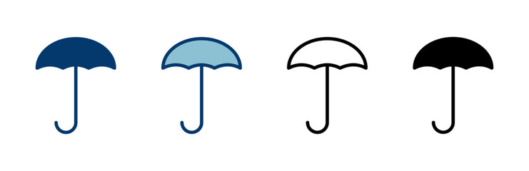 umbrella icon vector isolated on white background. Umbrella vector icon