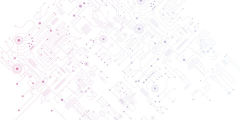 Abstract Technology Background, circuit board pattern. Copy space for text. Vector design.