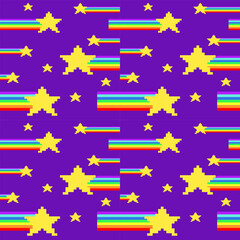 pixel art inspired by video game cross stitch mosaic grid work this pixel art is seamless pattern suitable for background and pattern colorful pixel art is for package design beautiful cross stitch