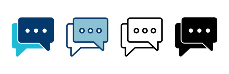 Chat icon vector isolated on white background. Chat vector icon. Speech bubble. message. contact us