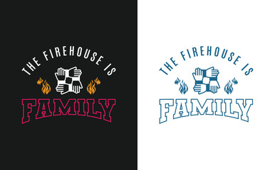 Tee shirt design for firefighters. Designed for proud firemen who live the firefighter brotherhood tradition.