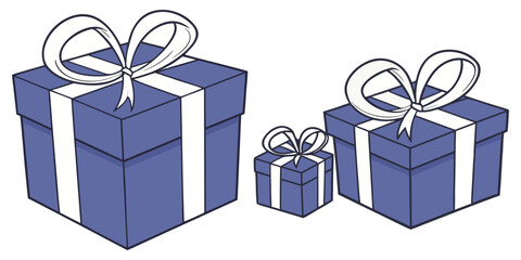 Colorfull gift box collections vactor