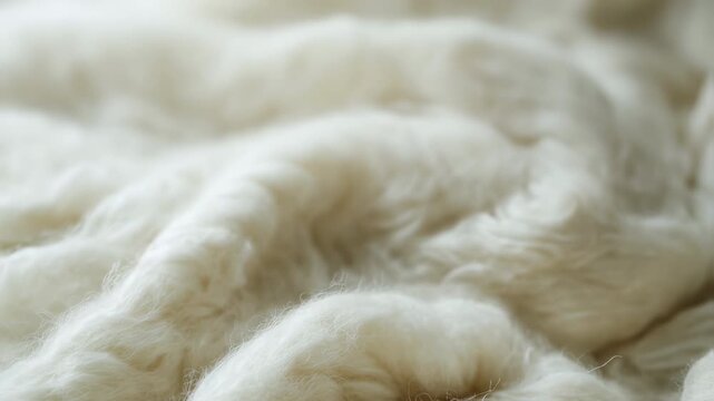 Gentle folds of a luminous white material with subtle shifts in light and shadow creating an