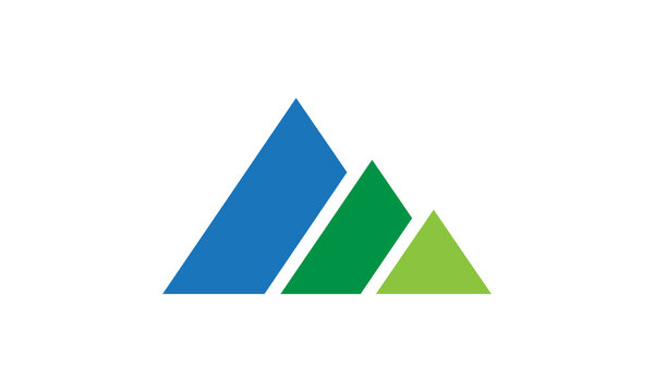 Mountain Peak Water Drop Logo
