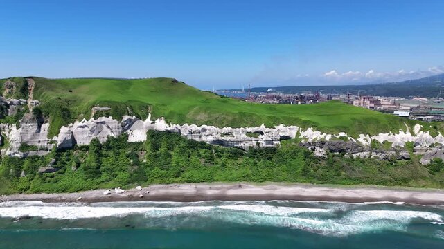 北海道室蘭市にある、トッカリショ、イタンキ浜、白鳥大橋を撮影しました。「トッカリショ」とはアイヌ語で「アザラシの岩」の意味です。