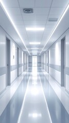 Obraz premium Hospital corridor, bright, clean