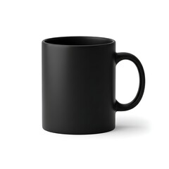 Black mug  isolated on white background
