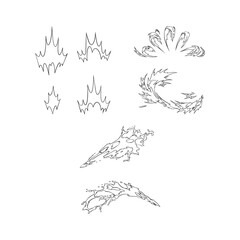 Create Cartoon Hit solid and line Effects