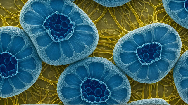 Microscopic image of mutated human epithelial cells
