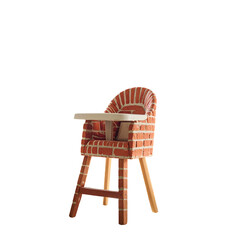 Brick pattern high chair
