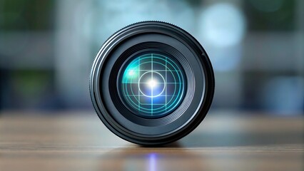 camera lens projecting holographic ar interface