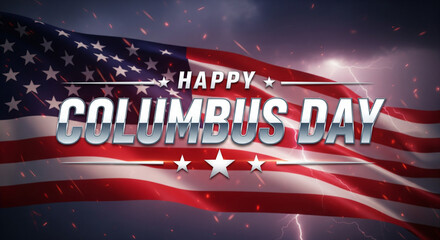 Patriotic Happy Columbus Day
