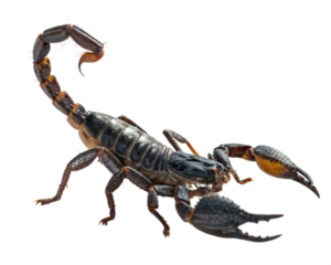 scorpion isolated on white background