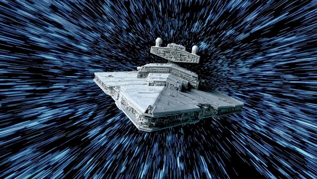 Spacecraft in hyperspace travel