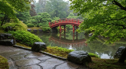 Japanese Garden Rain