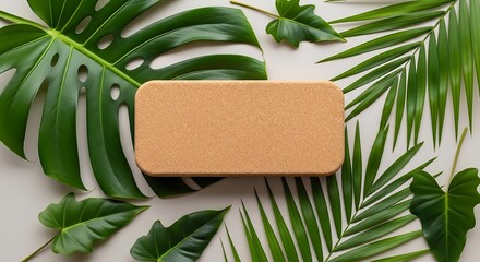 Botanical Product Display With Cork