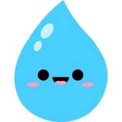 Cute Water Character Illustration