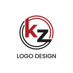 Creative KZ Brand Logo Design Template