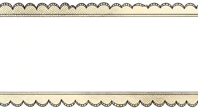 Vintage decorative border frame for artistic designs
