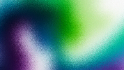 Abstract gradient background with textured overlay in vibrant green blue and purple hues