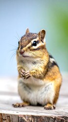 Obraz premium Close-up of a chipmunk