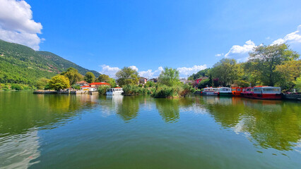 Fototapeta premium travel to ioannina city greece in autumn season