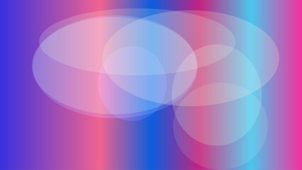 Abstract Art with Bright Ovals and Soft Gradient Colors