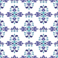 Motifs Ikat floral paisley embroidery floral.ikat ethnic oriental pattern traditional.Ikat embroidery style abstract embroidery design for decoration,clothing,wrapping,sarong, texture,fabric