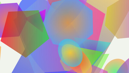 Abstract Geometric Background with Vibrant Gradient Colors