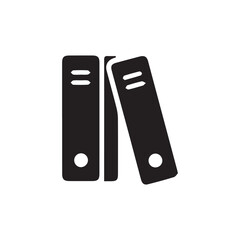 This vector folder icon illustrates a clean silhouette with a paper detail inside, representing digital storage and organization. Perfect for user interfaces, websites, presentations, or any graphic d