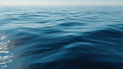Naklejka premium Ocean's Embrace: Captivating the infinite expanse of the ocean with its gentle waves, inviting a sense of peace, freedom, and the raw beauty of nature's playground.