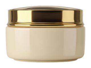 Luxury cream jar presentation modern home product isolated on transparent background