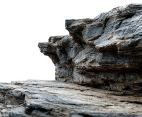 Rocky outcrop landscape scenic nature view exploration isolated on transparent background