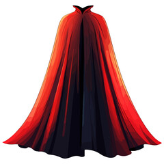 vampire cape, costume, halloween, festival, vector, transparent background, fashion, style, isolated, nobody, fabric, silk, model, gown, garment, apparel, cloak, vampire