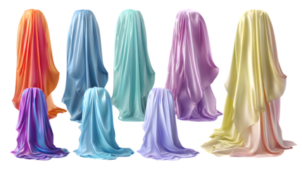 set of colorful clothes