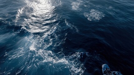 Oceanic Serenity: Capturing the dynamic dance of water. Where the sun reflects off the surface in a moment of sublime oceanic peace.