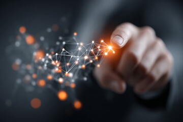 Navigating digital landscapes: the art of big data interfaces. Futuristic system. Futuristic big data interface: holographic precision and depth. Intelligent grid. Ai web.