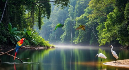 Dramatic coastal cliffs with crashing ocean waves, lush green meadows and wildflowers, scenic travel landscape background