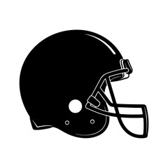 American football helmet with transparent background