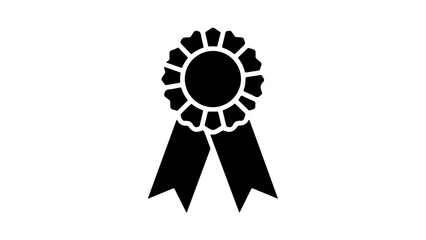 Award ribbon with transparent background