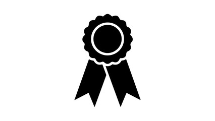 Award ribbon with transparent background