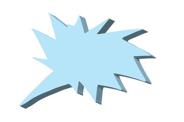 3d speech bubble Blank empty message box Textbox frame for banners, price tags, stickers, design