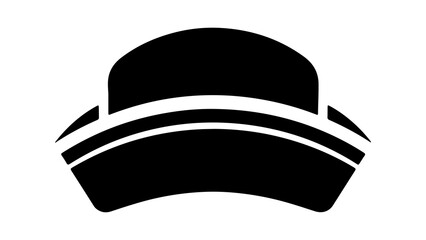 Black cap with transparent background