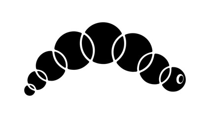 Black croissant with transparent background