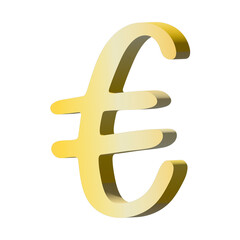 Obraz premium 3d euro currency symbol. Single element for design