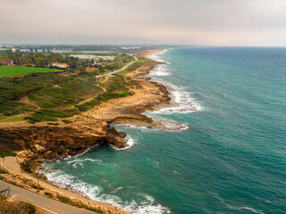 Rosh Na Nikra ,coast of the sea, hof achziv israel