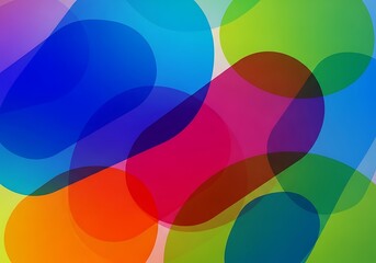 Fluid shapes in vibrant hues create dynamic interplay and movement