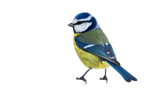 Blue tit bird profile
